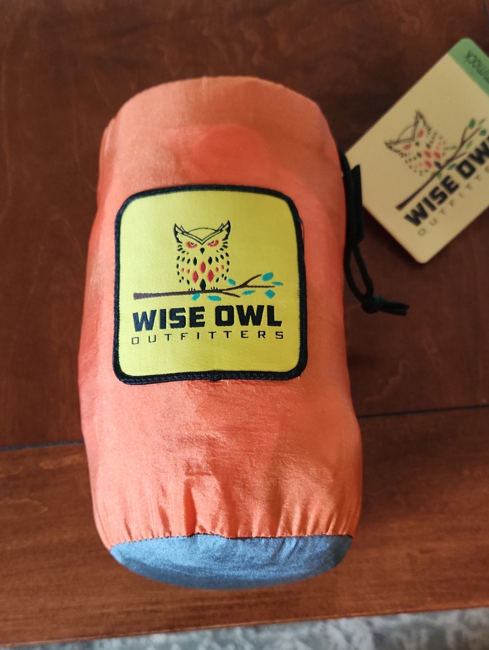Wise Owl Outfitters Doubleowl Hammock With Orange Packable Travel Pouch